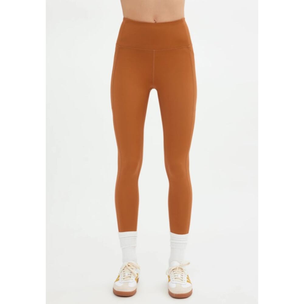 Girlfriend Collective Caramel Brown Compressive Pocket Leggings Women's size XS